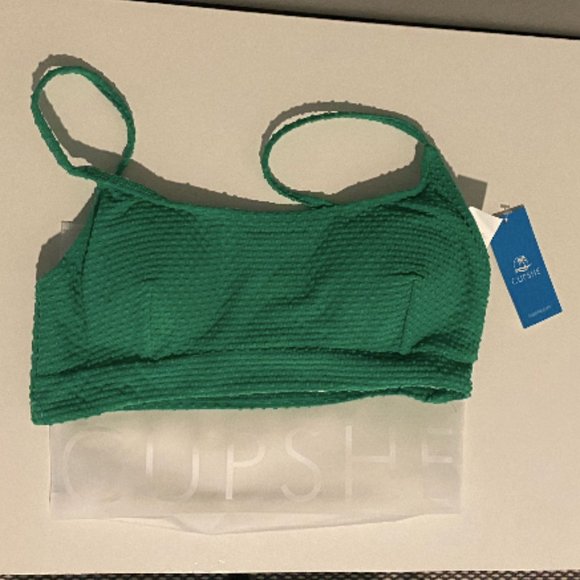 NWT Cupshe Textured Bralette Bikini - Picture 4 of 6